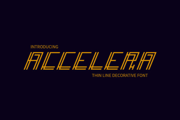 Accelera: A Display Font That Celebrates Abstract Shapes