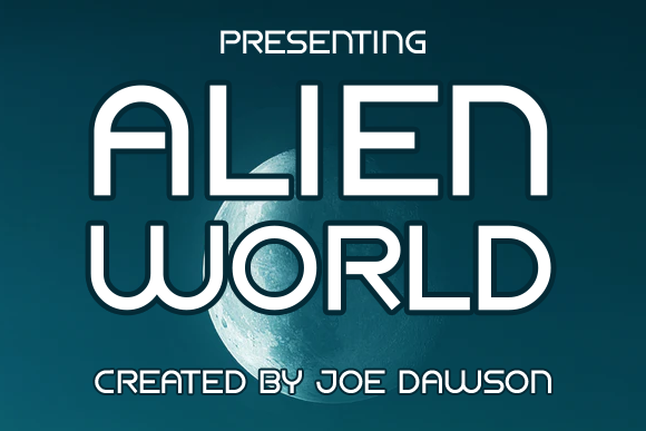 Alien World: A Retro Sci-Fi Font for Bold Editorial Design