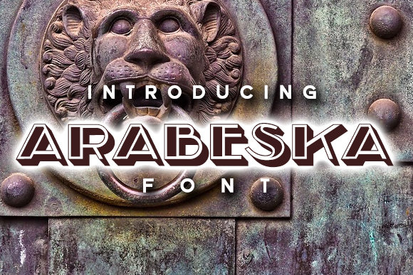 Arabeska: A Bold Retro Display Font for Business Branding