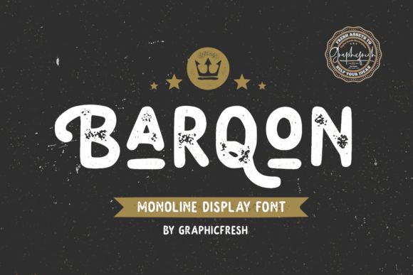 Barqon: A Vintage Display Font for Editorial Design