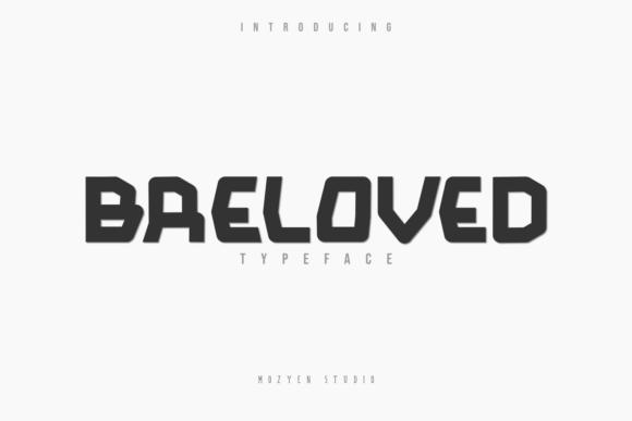 Breloved: A Bold Quirky Display Font for Standout Branding