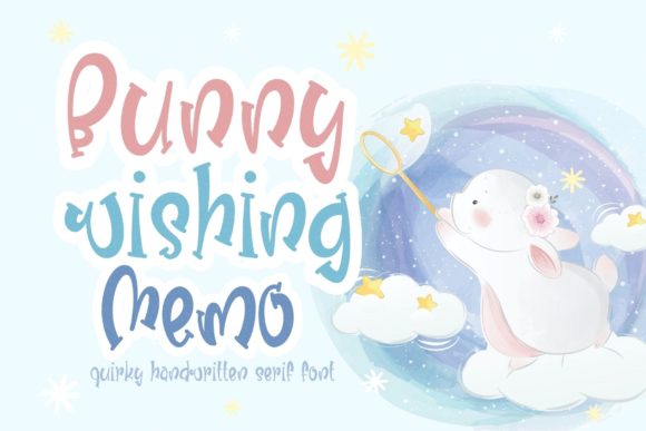 Bunny Wishing Memo: A Playful Display Font for Warm Branding