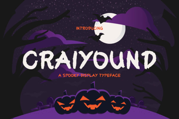 Craiyound: A Spooky Display Font for Bold Campaigns