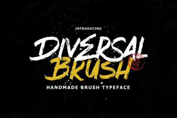 Diversal Brush: A Bold Display Font for Crafters