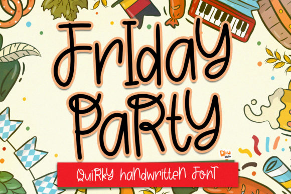 Friday Party: A Playful Display Font for Web Design
