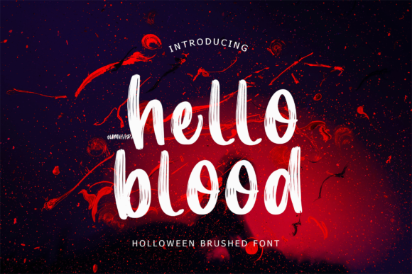 Hello Blood: A Dazzling Display Font for Makers