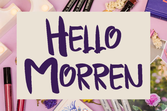 Hello Morren: A Display Font with Editorial Warmth