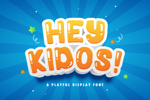 Hey Kidos: A Playful Display Font for Web Design