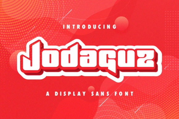 Jodaguz: The Thick Lettered Display Font for Marketing Creatives