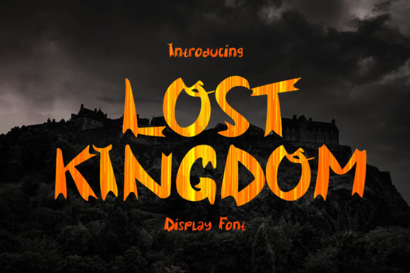Lost Kingdom: A Spooky Display Font for Editorial Design