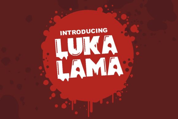 Luka Lama: A Horror Display Typeface for Digital Brands