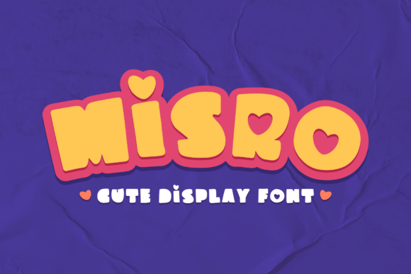 Misro: A Cute Thick Display Font for Marketing Visuals