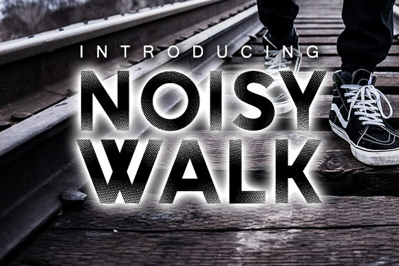 Noisy Walk: A Chunky Display Font for Bold Branding