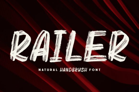 Railer: A Hand-Brushed Display Font for Editorials