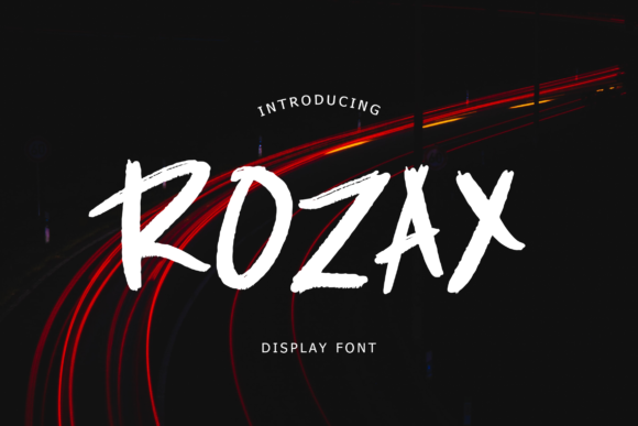 Rozax: A Brush Display Font That Makes Your Brand Feel Alive