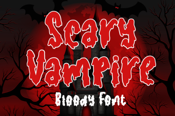 Scary Vampire: A Display Font That Commands Attention