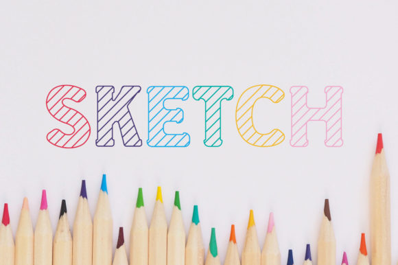 School Sketch: A Playful Display Font for Editorial Design