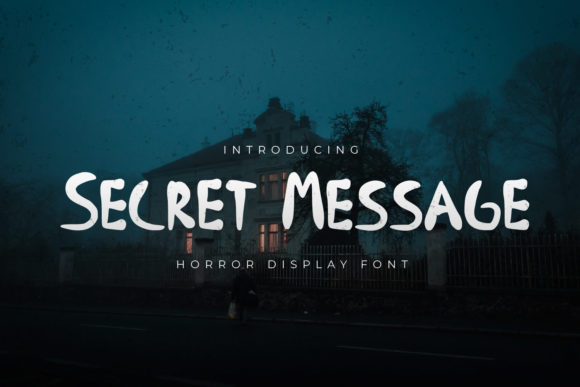 Secret Message: A Horror Display Font for Marketers
