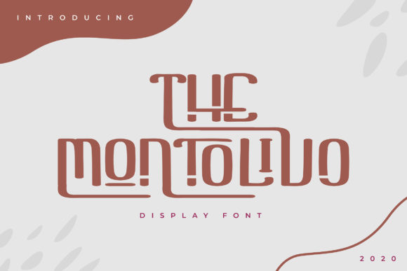 The Montolivo Display Font for Campaign Creatives