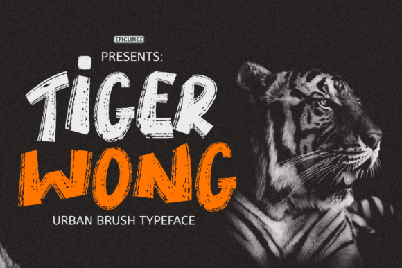 Tiger Wong: A Quirky Display Brush Font for Bold Branding