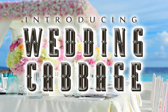 Wedding Cabbage: A Retro Display Font for Makers
