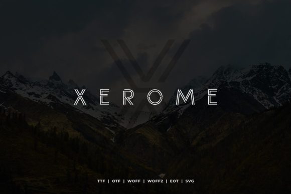 Xerome: A Modern Display Font for Clean Branding