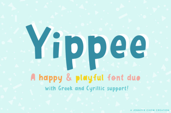 Yippee: A Playful Display Font for Brand Personality